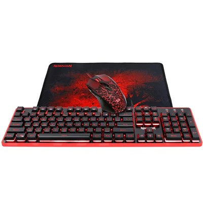 Redragon S107 K509 Gaming Keyboard, M608 Mouse & P016 Large Mousepad Combo Set 3 IN 1 Redragon S107 K509 Gaming Keyboard, M608 Mouse & P016 Large Mousepad Combo Set 3 IN 1